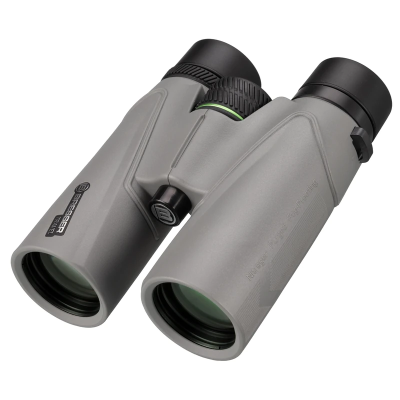 Bresser Travel 8x42 binoculars, 8x magnification, 42mm lens, BaK-4 prism, IPX7 waterproof, nitrogen filling, diopter correction