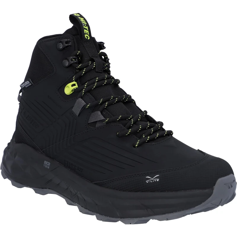 Hi-Tec Male Fuse Trek Mid Hiking Boots, Black, 7