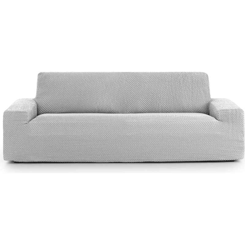 ECOMMERC3 Universal and Versatile 2 Seater Sofa Cover – Grey Sofa Cover Protector Easy to Install for Back, Seat and Arms