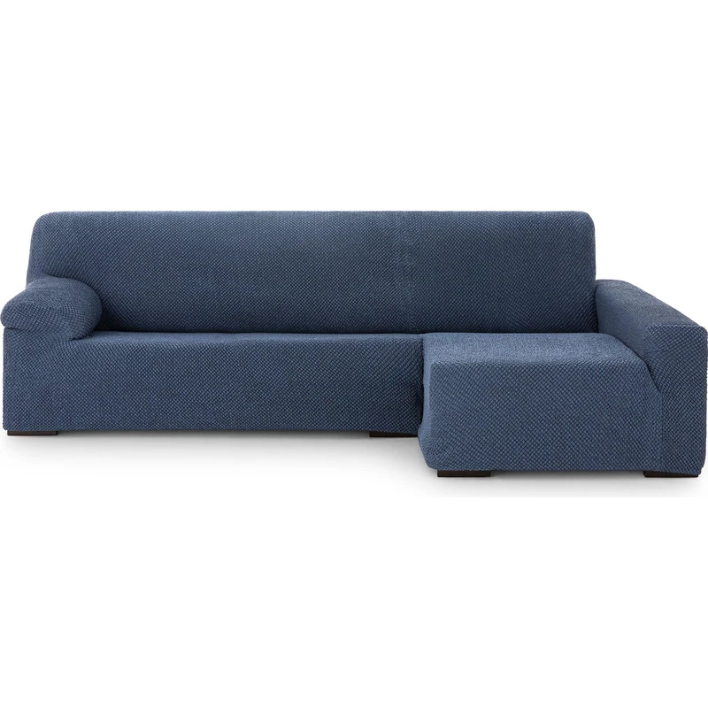 ECOMMERC3 Chaiselong | Universal and Versatile Long Right Arm Sofa Cover - Blue Chaiselong Sofa Protector Easy to Install for Back, Seat and Arms