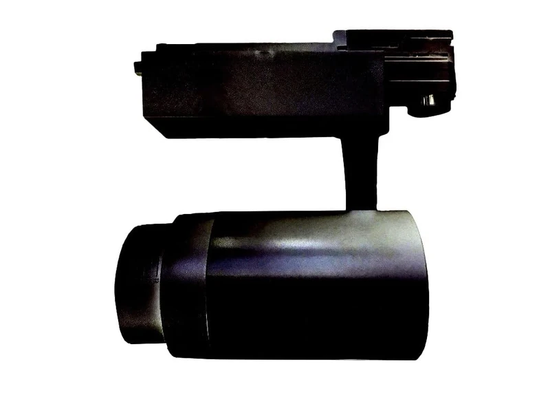30W Adjustable 4-Way LED Track Spotlight, 3000K, PF>0.9, 15-60° Range, Black, Ideal for efficient and Versatile Lighting in Commercial and Decorative environments. - Image 1
