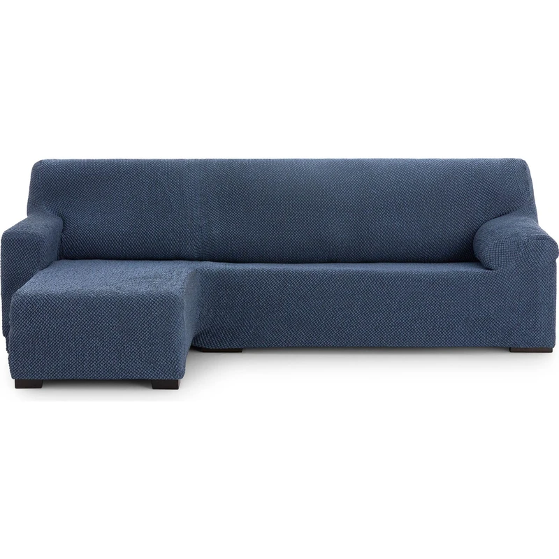 ECOMMERC3 Chaiselong | Universal and Versatile Short Left Arm Sofa Cover – Chaiselong Blue Protector Sofa Cover Easy to Install for Back, Seat and Arms