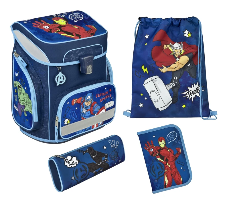 Scooli Boy's Avha8255 Easy Fit School Bag, Blue, Grundschule - Image 1