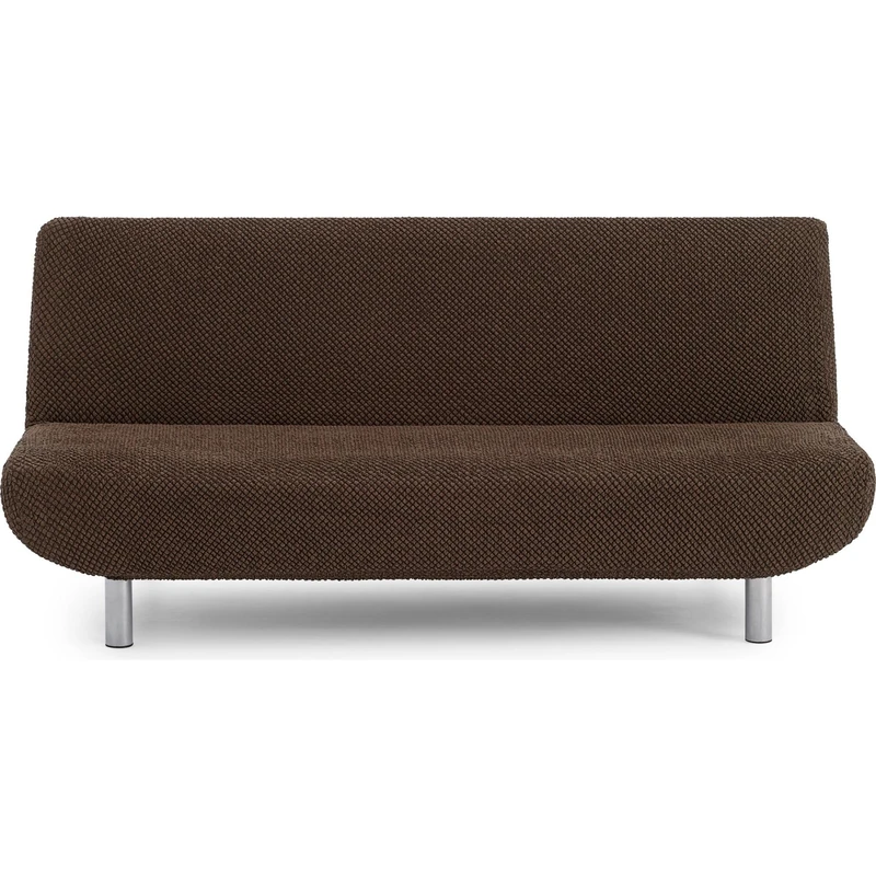 ECOMMERC3 Universal and Versatile 3 Seater Sofa Cover - Brown Protector Easy to Install for Back, Seat and Arms