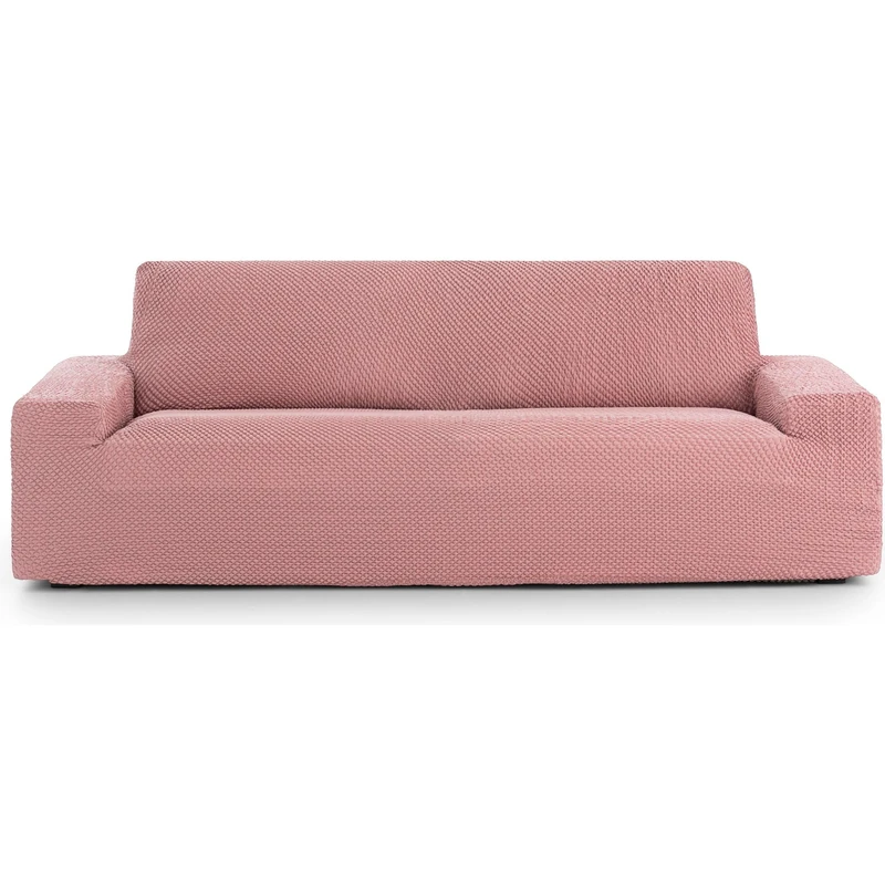 ECOMMERC3 | Universal and Versatile 4 Seater Sofa Cover – Pink Sofa Cover Protector Easy to Install for Back, Seat and Arms