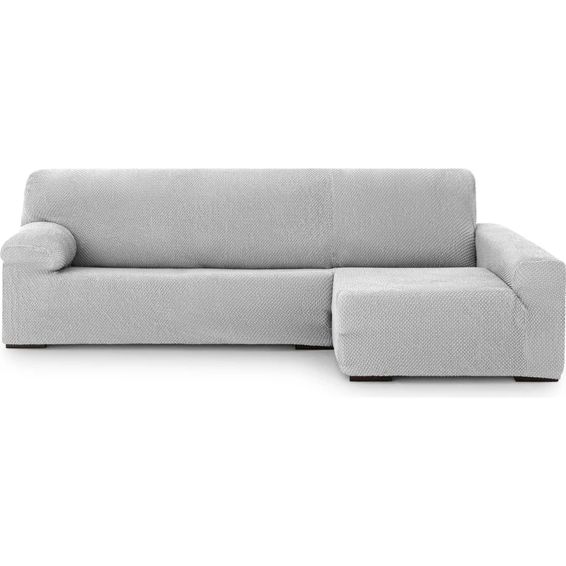 ECOMMERC3 Chaiselong | Universal and Versatile Long Right Arm Sofa Cover - Chaiselong Grey Protector Easy to Install for Back, Seat and Arms
