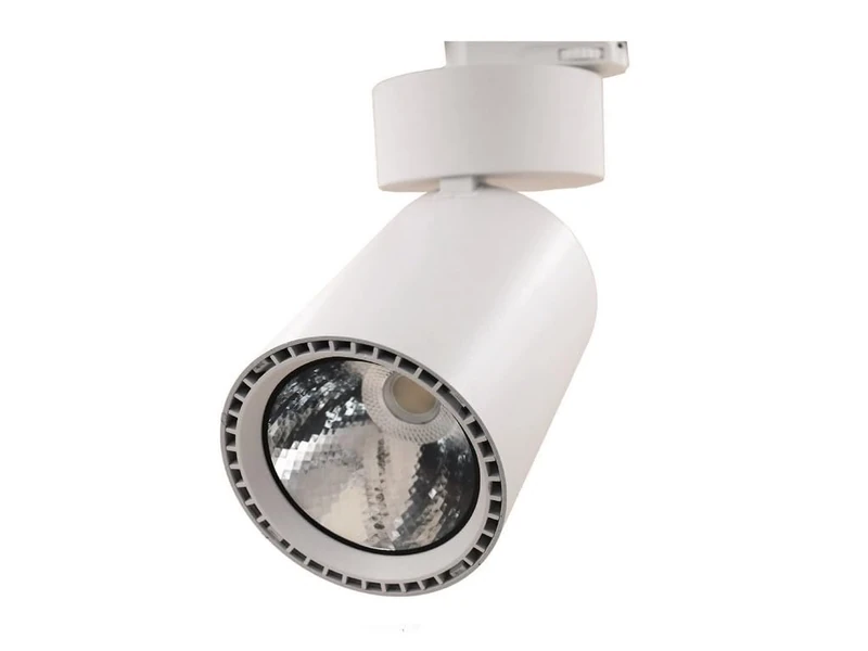 4-Way LED Track Spotlight (up to 3 Lights), 24 W, 3000 K, 30°, 230 V, White. Ideal for Versatile and efficient Lighting in Commercial Spaces.
