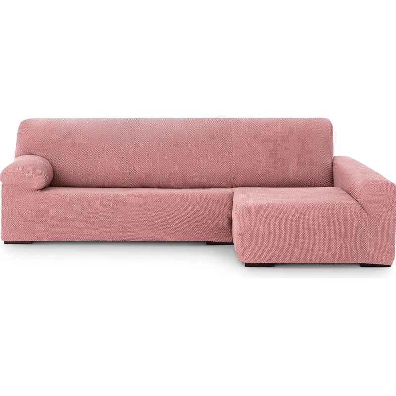 ECOMMERC3 Chaiselong | Universal and Versatile Long Right Arm Sofa Cover - Chaiselong Pink Protector Easy to Install for Back, Seat and Arms