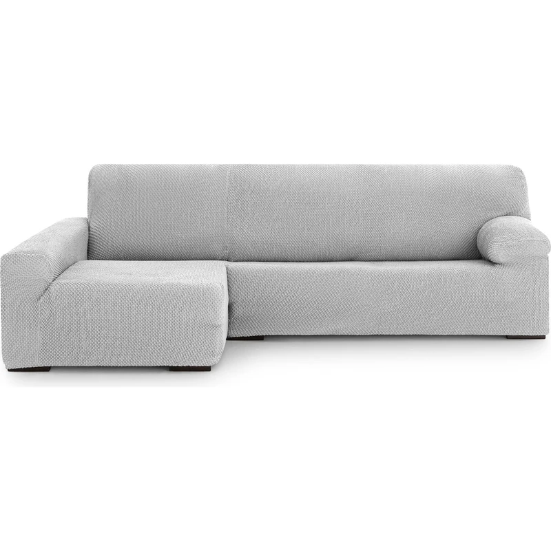 ECOMMERC3 Chaiselong | Universal and Versatile Long Left Arm Sofa Cover - Chaiselong Grey Protector Easy to Install for Back, Seat and Arms