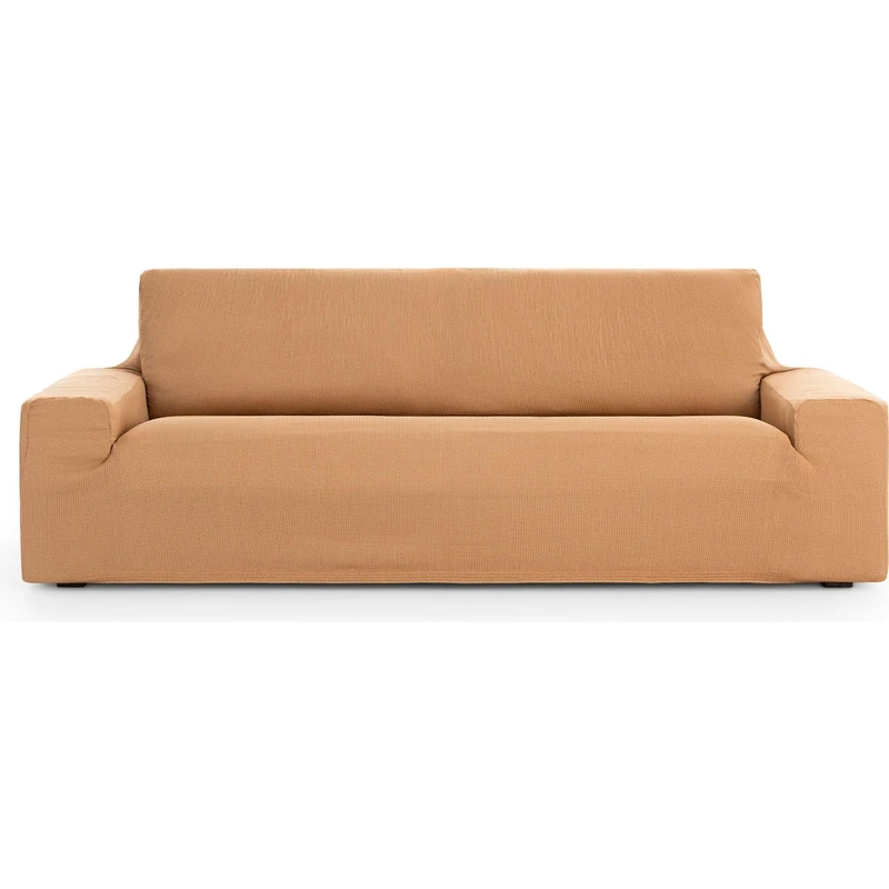 ECOMMERC3 Universal and Versatile 4 Seater Sofa Cover – Yellow Sofa Cover Protector Easy to Install for Back, Seat and Arms - Image 1