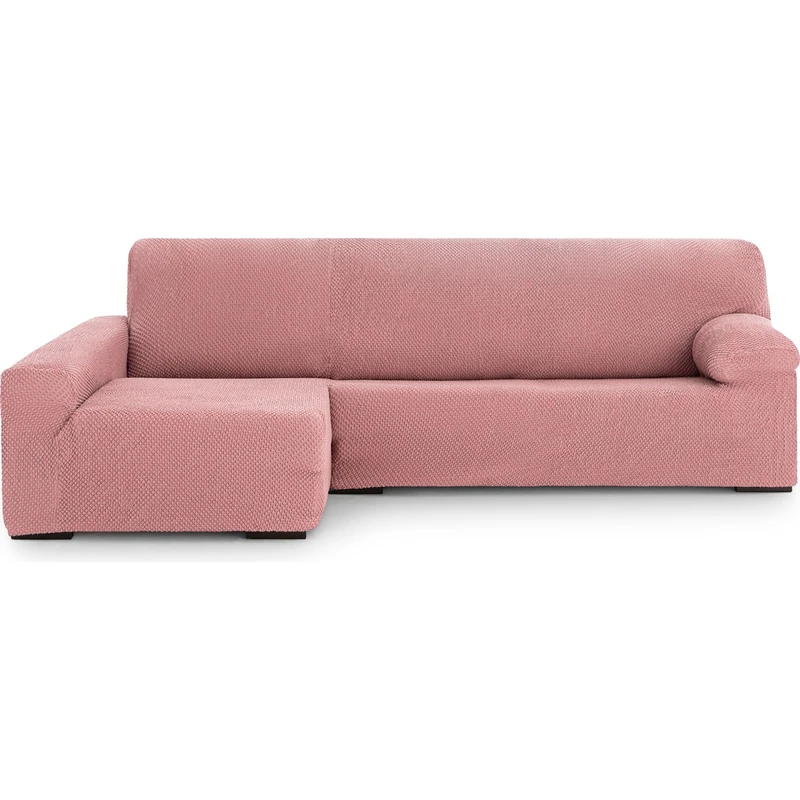 ECOMMERC3 Chaiselong | Universal and Versatile Long Left Arm Sofa Cover - Chaiselong Pink Protector Easy to Install for Back, Seat and Arms