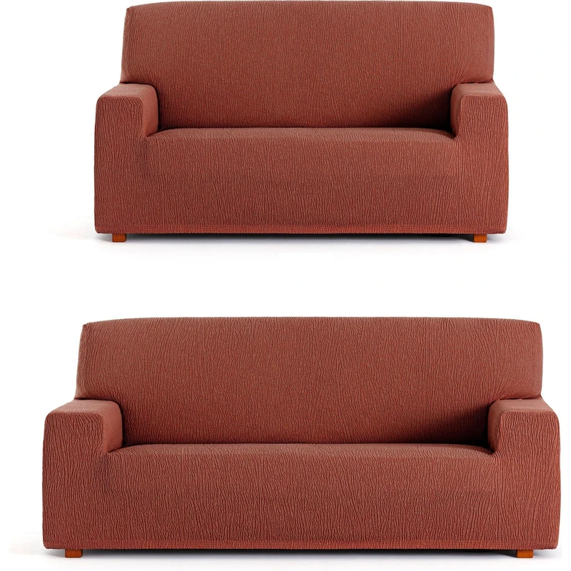 ECOMMERC3 | Universal and Versatile Duo 3+2 Sofa Cover - Orange Protector Easy to Install for Back, Seat and Arms - Image 1