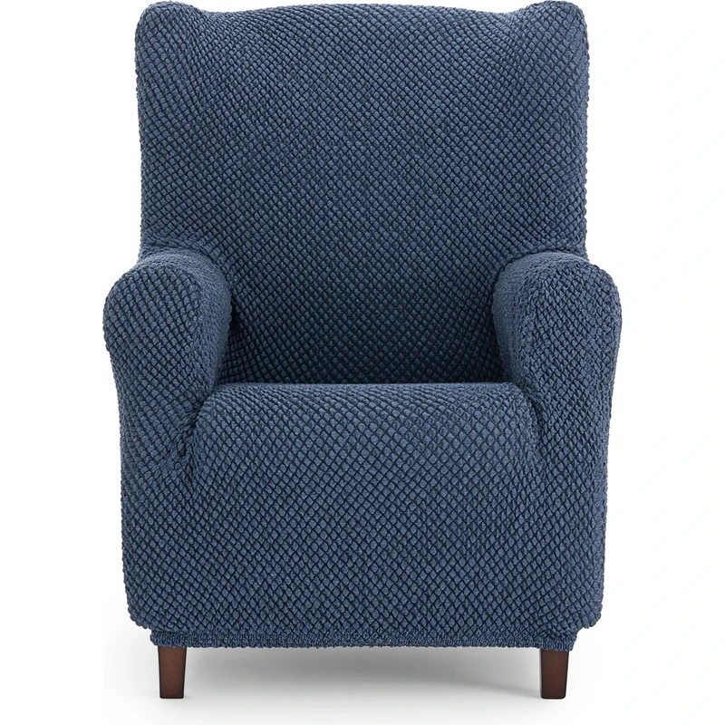 ECOMMERC3 Universal and Versatile 1 Seater Armchair Cover – Easy to Install Protective Blue Armchair Cover for Back, Seat and Arms
