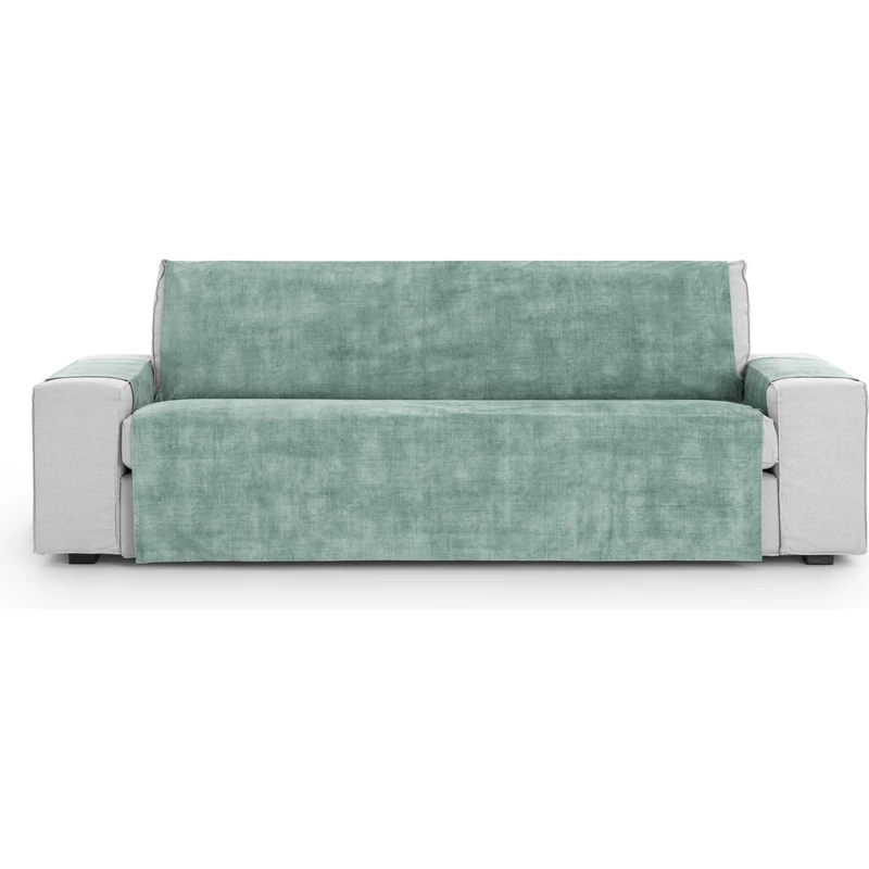 ECOMMERC3 Universal and Versatile 4 Seater Sofa Cover - Aquamarine Colour Protector Easy to Install for Back, Seat and Arms
