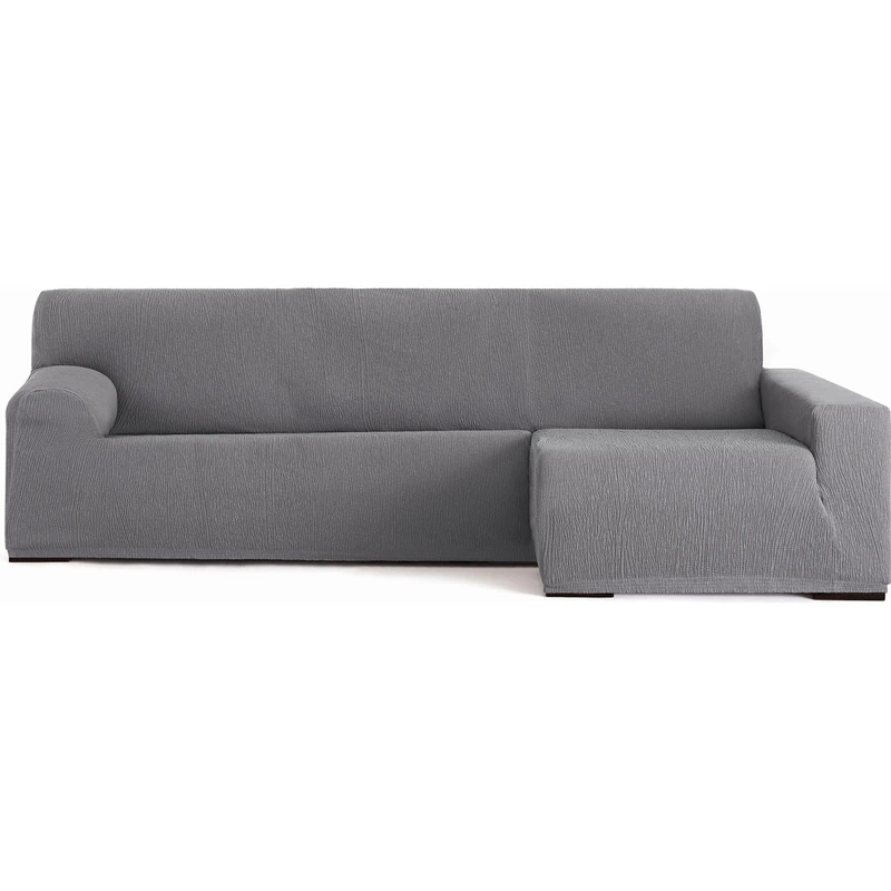 ECOMMERC3 Chaiselong | Universal and Versatile Long Right Arm Sofa Cover - Grey Chaiselong Protector Easy to Install for Back, Seat and Arms