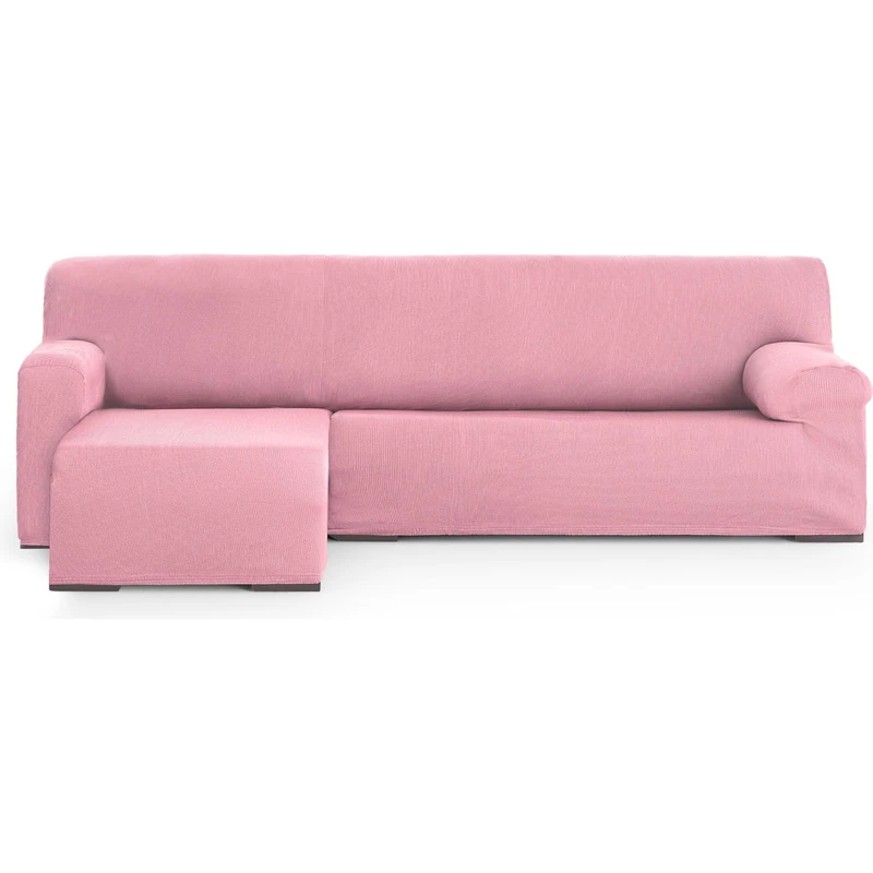 ECOMMERC3 Chaiselong | Universal and Versatile Chaiselong Sofa Cover Short Right Arm Pink Protector Easy to Install for Back, Seat and Arms - Image 1