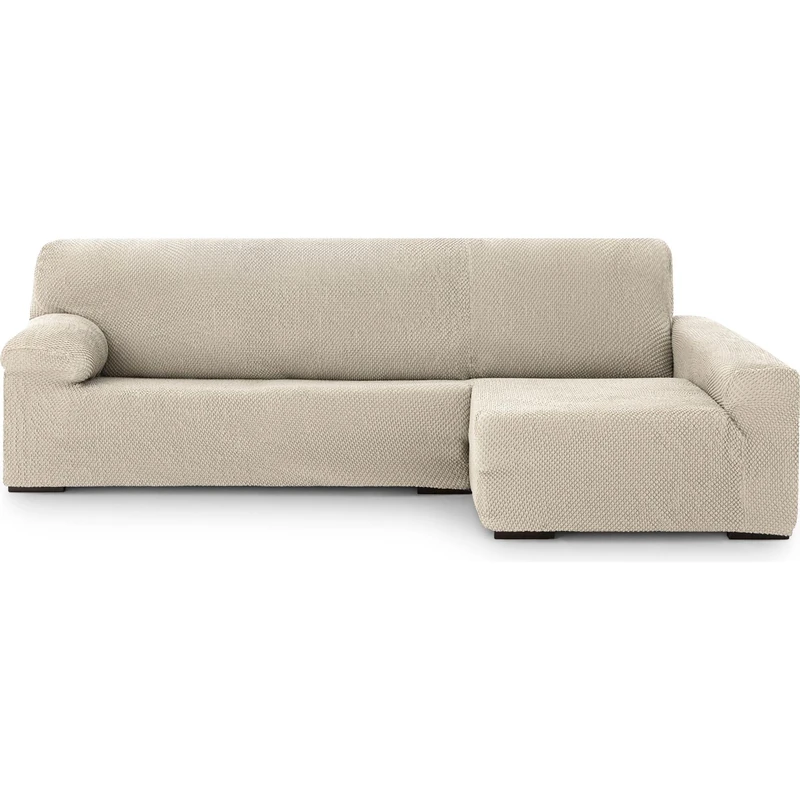 ECOMMERC3 Chaiselong | Universal and Versatile Long Right Arm Sofa Cover - Chaiselong Ecru Protector Easy to Install for Back, Seat and Arms - Image 1