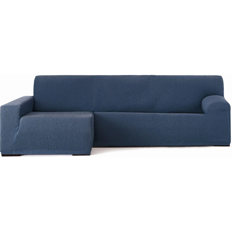ECOMMERC3 Chaiselong | Universal and Versatile Long Left Arm Sofa Cover - Blue Chaiselong Protector Easy to Install for Back, Seat and Arms