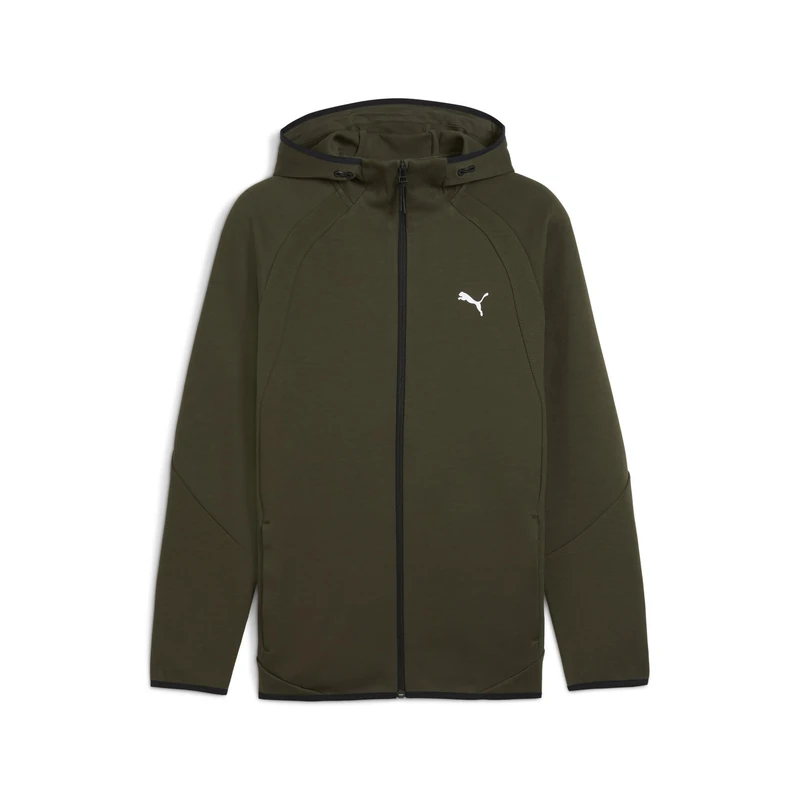 PUMA EVOSTRIPE FZ Hoodie DK Dark Olive - Image 1