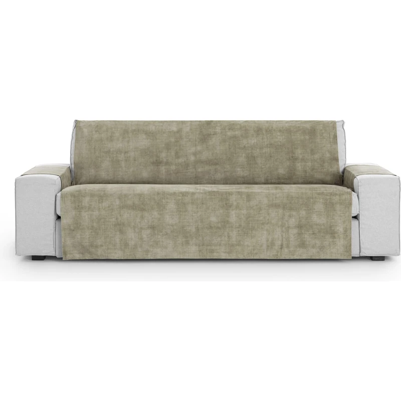 ECOMMERC3 Universal and Versatile 3 Seater Sofa Cover - Mink Colour Protector Easy to Install for Back, Seat and Arms - Image 1