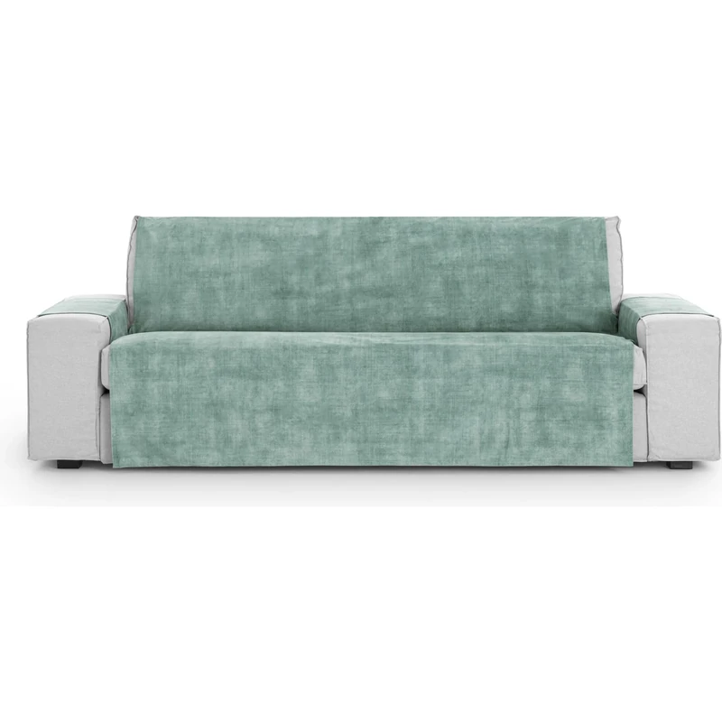 ECOMMERC3 Universal and Versatile 3 Seater Sofa Cover - Aquamarine Colour Protector Easy to Install for Back, Seat and Arms