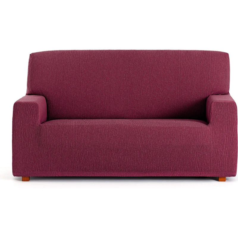 ECOMMERC3 Universal and Versatile 4 Seater Sofa Cover – Bordeaux Sofa Cover Protector Easy to Install for Back, Seat and Arms