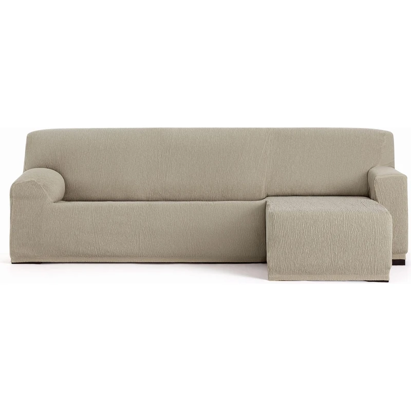 ECOMMERC3 Chaiselong | Universal and Versatile Chaiselong Sofa Cover Short Right Arm - Mink Colour Protector Easy to Install for Back, Seat and Arms - Image 1