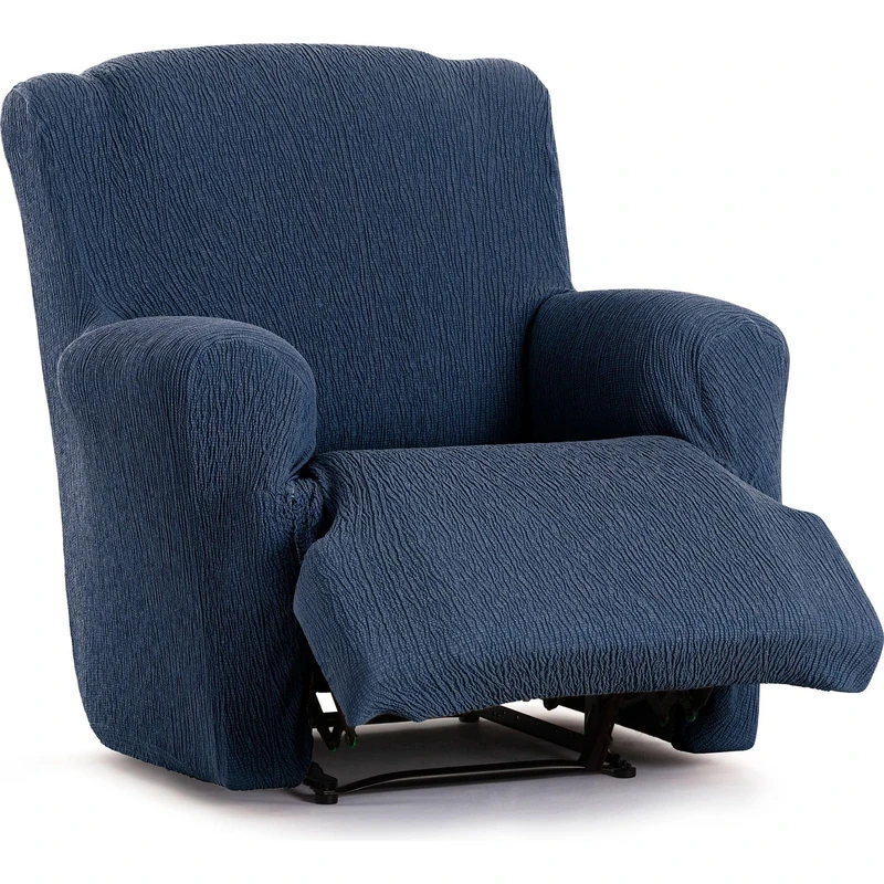 ECOMMERC3 Universal and Versatile Sofa Cover for Feet Together Relax – Blue Sofa Cover Protector Easy to Install for Back, Seat and Arms