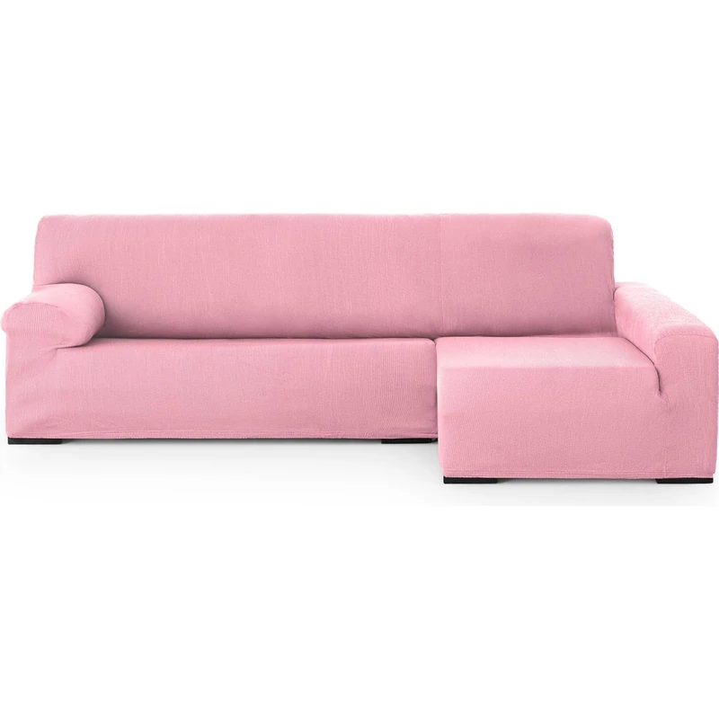 ECOMMERC3 Chaiselong Universal and Versatile Long Right Arm Sofa Cover, Pink Protector Easy to Install for Back, Seat and Arms