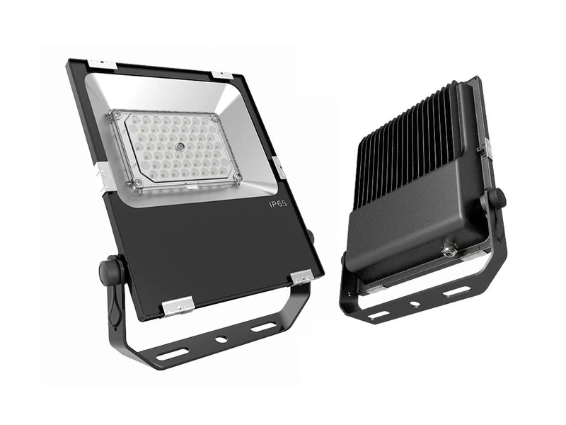 Extra Flat LED Projector 70W 6500K IP65 PF>0.95, efficient Lighting for Outdoor and Security.