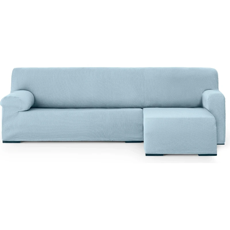 ECOMMERC3 Chaiselong | Universal and Versatile Chaiselong Sofa Cover Short Right Arm – Light Blue Chaiselong Sofa Cover Protector Easy to Install for Back, Seat and Arms