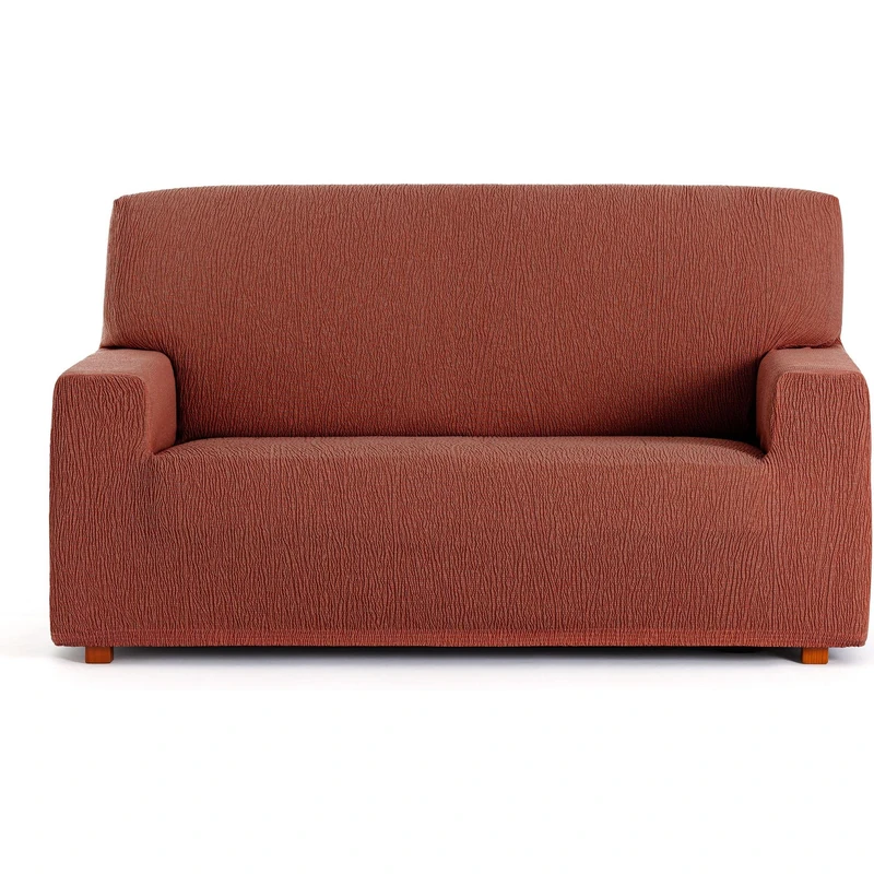 ECOMMERC3 Universal and Versatile 2 Seater Sofa Cover – Orange Sofa Cover Protector Easy to Install for Back, Seat and Arms