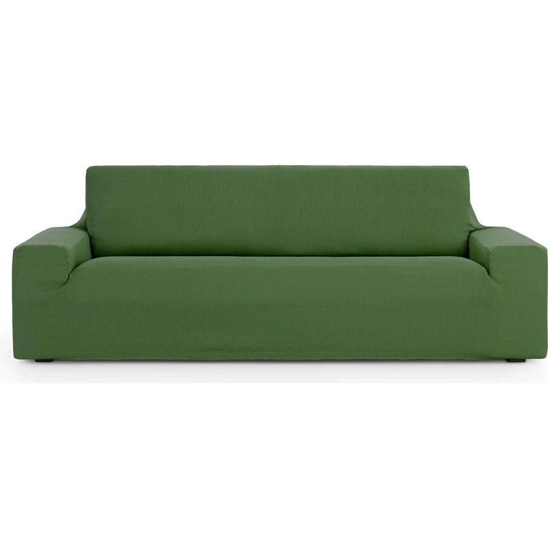 ECOMMERC3 Universal and Versatile 3 Seater Sofa Cover – Green Sofa Cover Protector Easy to Install for Back, Seat and Arms - Image 1