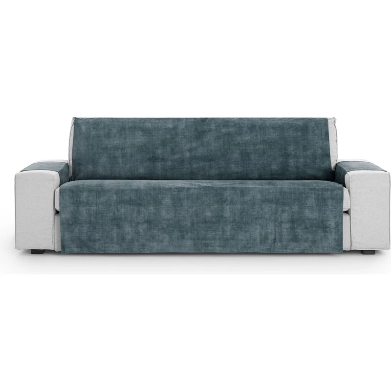 ECOMMERC3 | Universal and Versatile 2 Seater Sofa Cover – Blue Sofa Cover Protector Easy to Install for Back, Seat and Arms