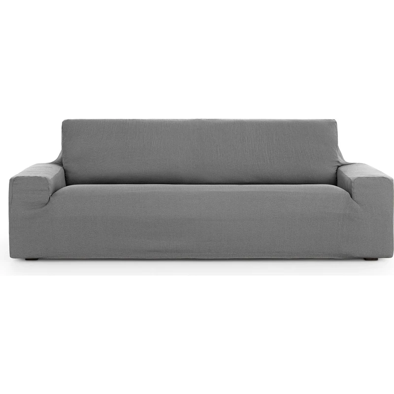 ECOMMERC3 Universal and Versatile 3 Seater Sofa Cover – Grey Sofa Cover Protector Easy to Install for Back, Seat and Arms
