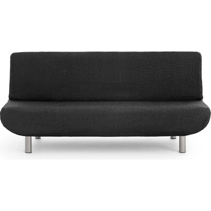 ECOMMERC3 Universal and Versatile 3 Seater Sofa Cover - Dark Grey Protector Easy to Install for Back, Seat and Arms