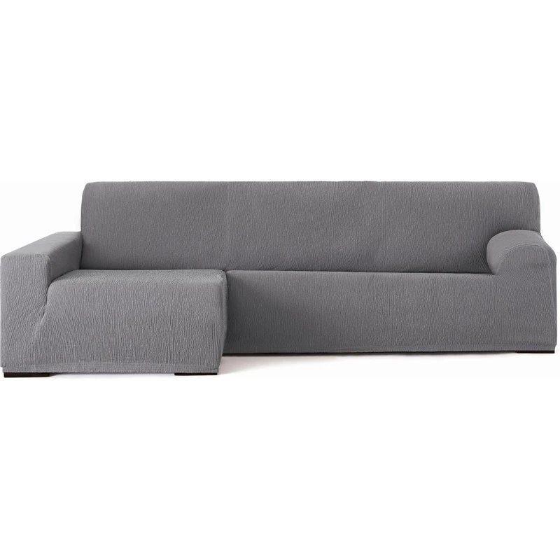 ECOMMERC3 Chaiselong | Universal and Versatile Long Arm Left Arm Sofa Cover - Grey Protector Easy to Install for Back, Seat and Arms - Image 1