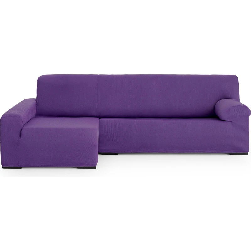ECOMMERC3 Chaiselong Universal and Versatile Long Left Arm Sofa Cover, Purple Protector Easy to Install for Back, Seat and Arms - Image 1
