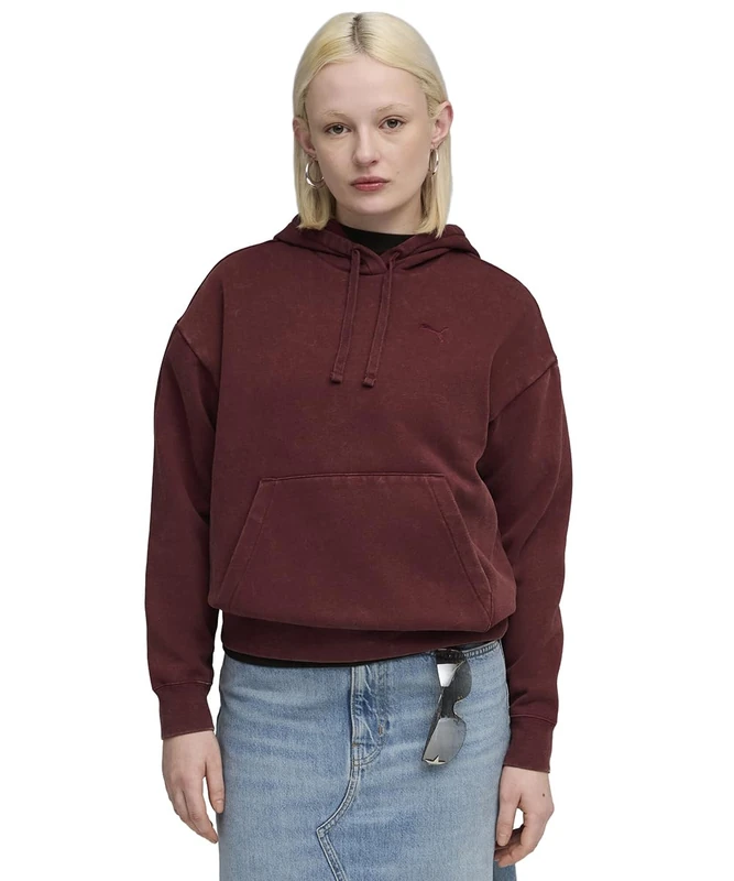 PUMA ESS ELEVATED Relaxed Wash Hoodie FL