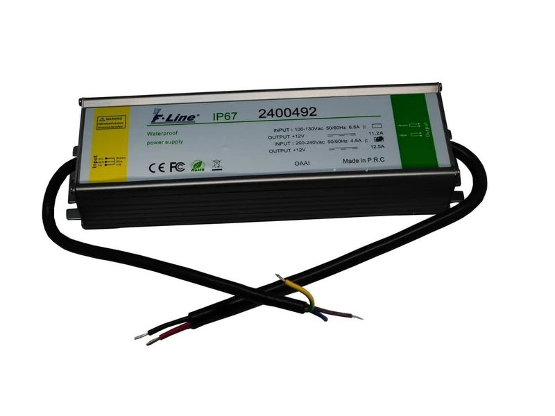 IP68 150W 12.5A power supplies, ideal for lighting projects and outdoor electronic devices. - Image 1