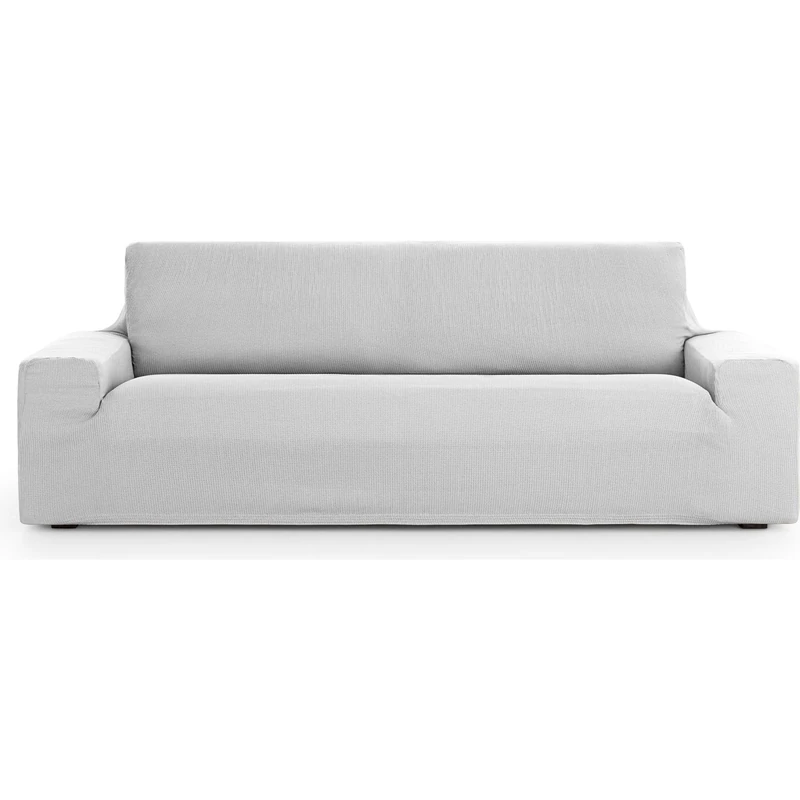 ECOMMERC3 | Universal and Versatile 4 Seater Sofa Cover – Pearl Grey Sofa Cover Protector Easy to Install for Back, Seat and Arms - Image 1