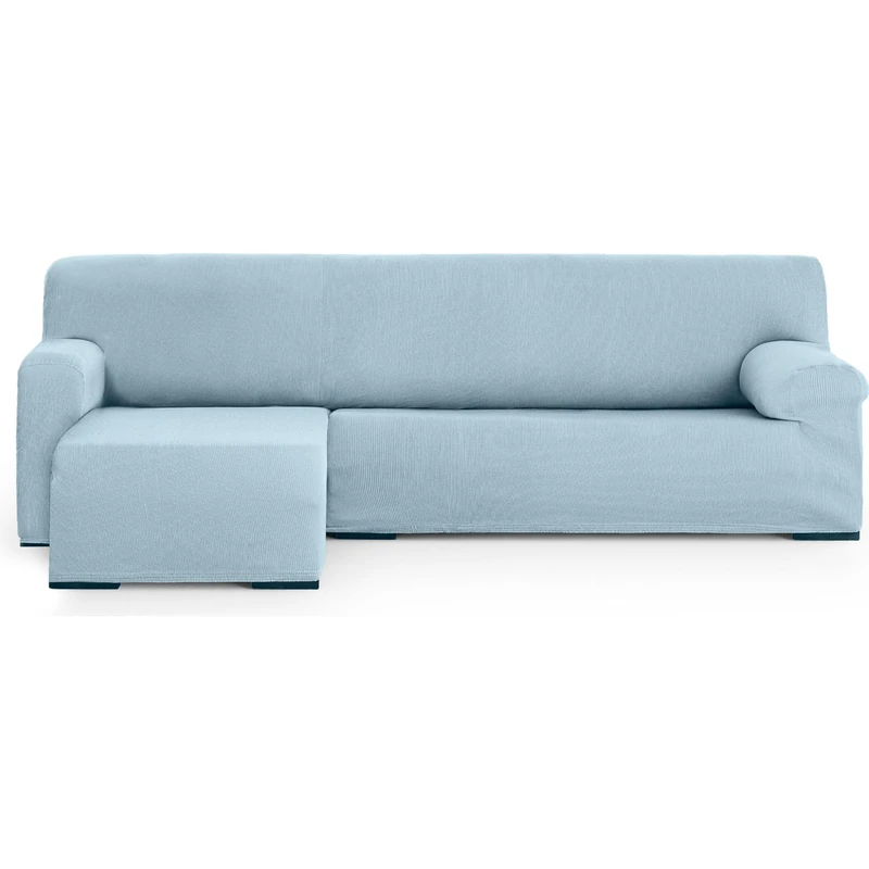 ECOMMERC3 Chaiselong | Universal and Versatile Chaiselong Sofa Cover Short Right Arm – Light Blue Chaiselong Sofa Cover Protector Easy to Install for Back, Seat and Arms - Image 1