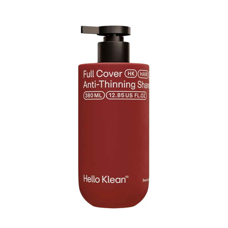 Hello Klean Full Cover Anti-Thinning Shampoo - Repair Damage Caused by Hard Water for Soft & Voluminous Hair - Cleanses Dirt, Oil, Mineral & Chlorine Residue - With Biotin for Stronger & Thicker Hair