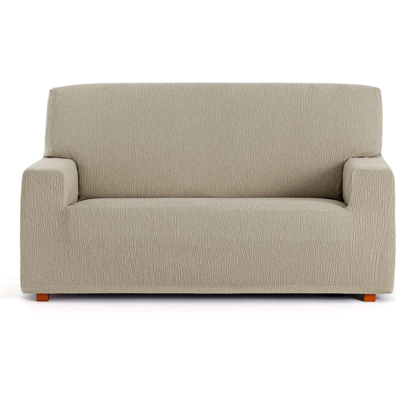 ECOMMERC3 Universal and Versatile 3 Seater Sofa Cover - Mink Colour Protector Easy to Install for Back, Seat and Arms