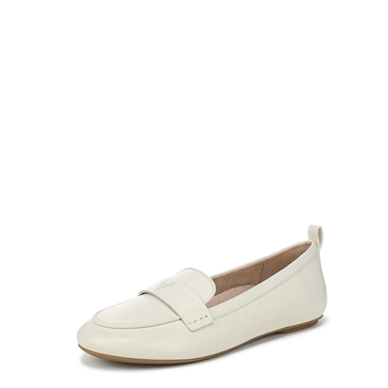 Vionic Women's Tessa Loafer Flat, Ivory, 5 UK