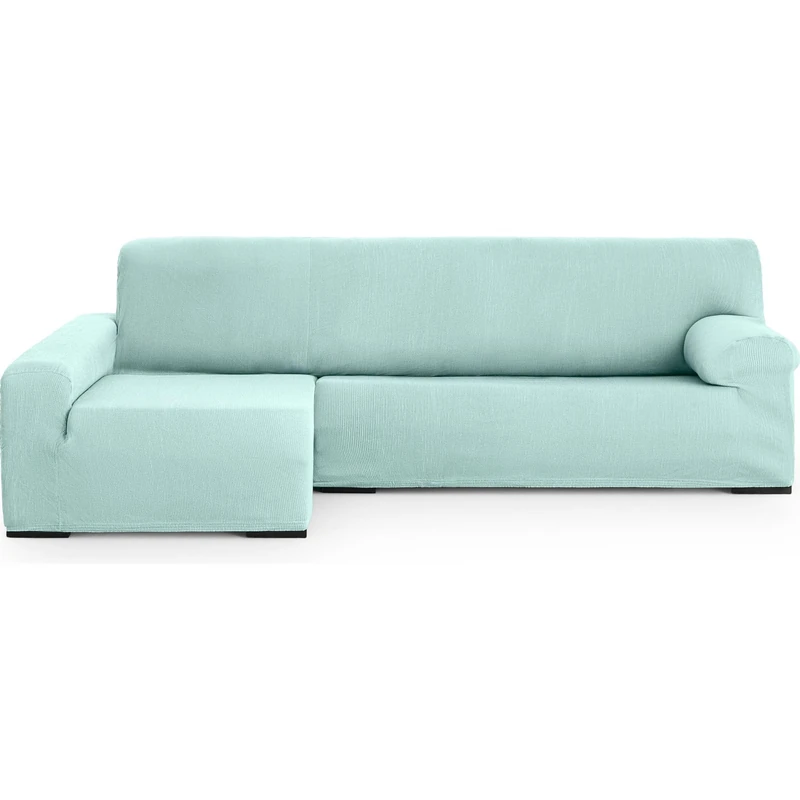 ECOMMERC3 Chaiselong Universal and Versatile Long Left Arm Sofa Cover - Sea Water Colour Protector Easy to Install for Back, Seat and Arms