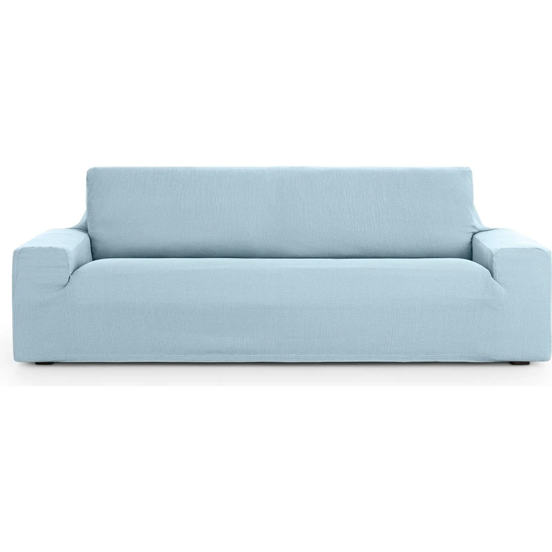 ECOMMERC3 | Universal and Versatile 4 Seater Sofa Cover – Light Blue Sofa Cover Protector Easy to Install for Back, Seat and Arms