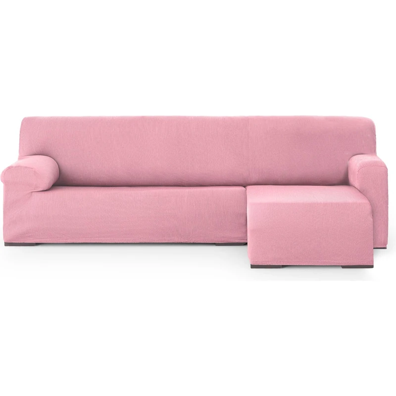 ECOMMERC3 Chaiselong | Universal and Versatile Chaiselong Sofa Cover Short Right Arm Pink Protector Easy to Install for Back, Seat and Arms - Image 1