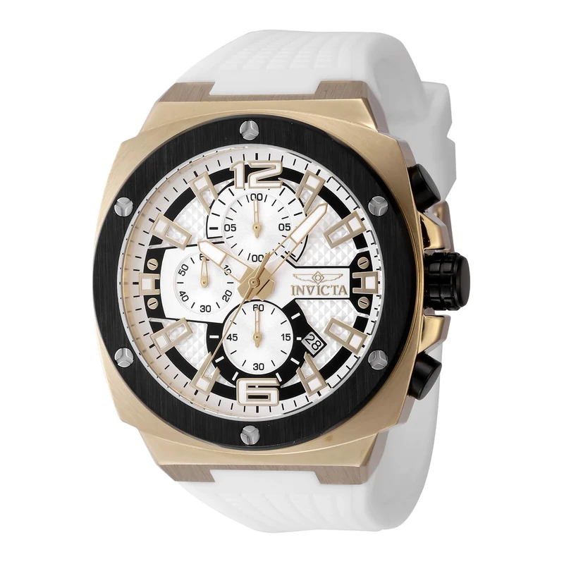 Invicta Racing 48167 Men's Watch - Waterproof - Analogue - Quartz Movement - Stainless Steel with Silver dial - 47mm