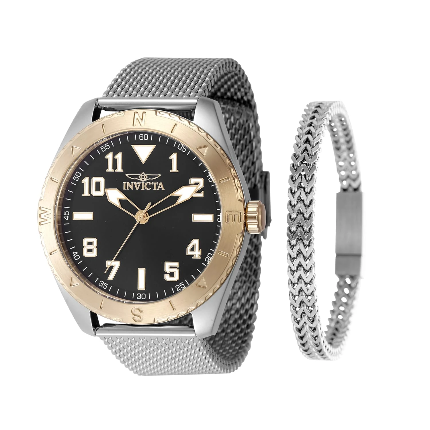 Invicta Men's Analog Quartz Watch with Stainless Steel Strap 48288